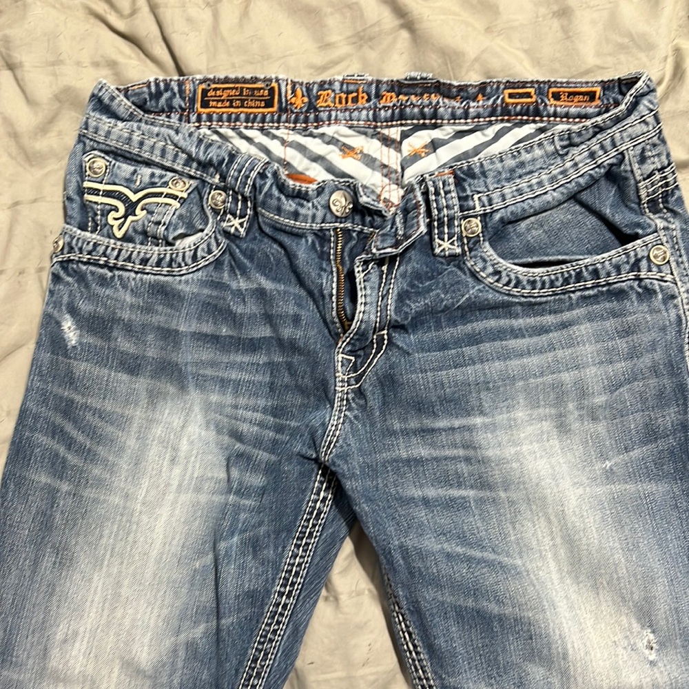 Mens rock revival jeans